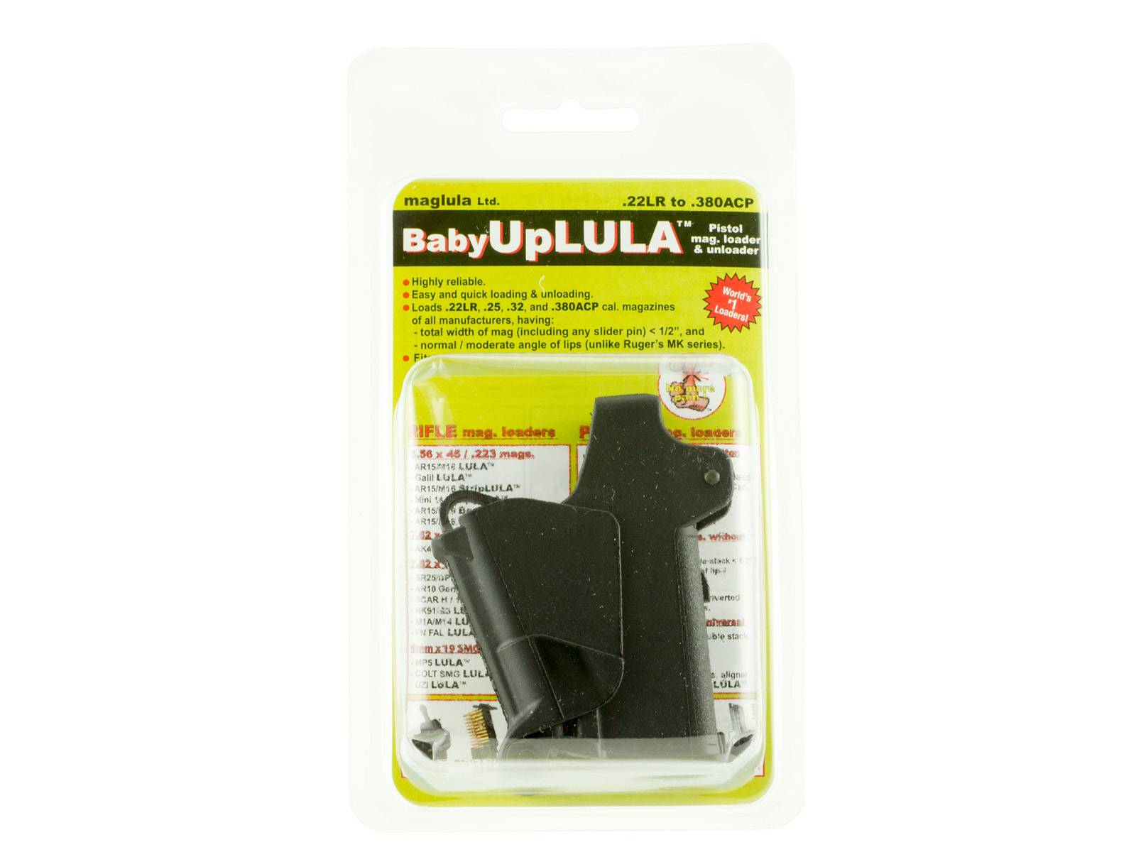 Maglula BabyUpLULA Loader & Unloader - 22 LR to 380 ACP (Black)