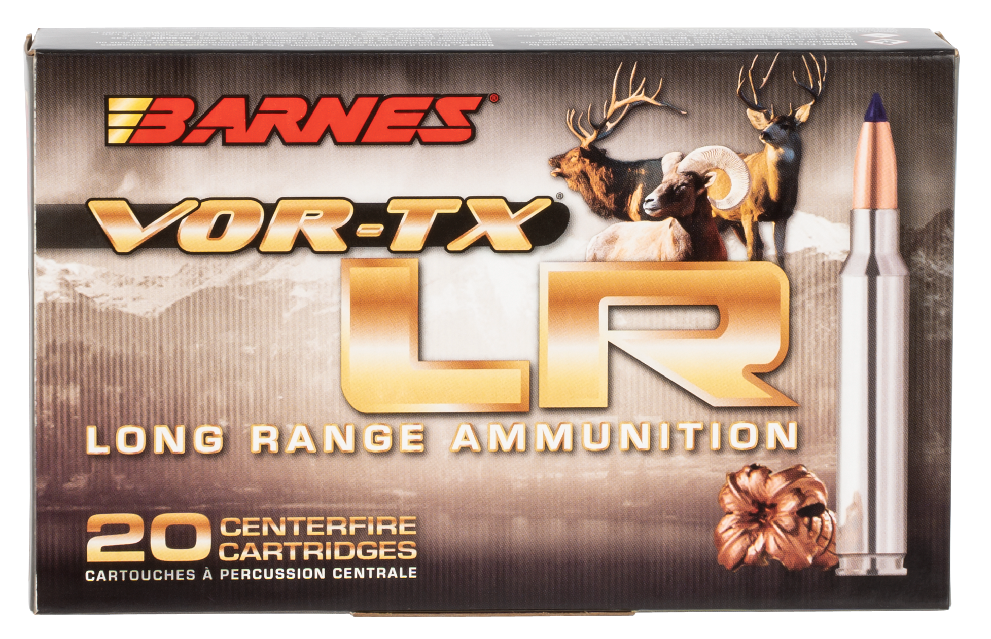 Barnes Bullets Vor-tx 6mm Creedmoor 95 Grain LRX Boat Tail (Box)