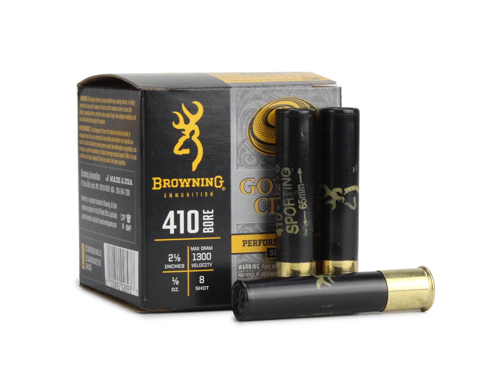 Browning Golden Clays 410 Gauge 2.5" 1/2 oz 8 Shot (Box)