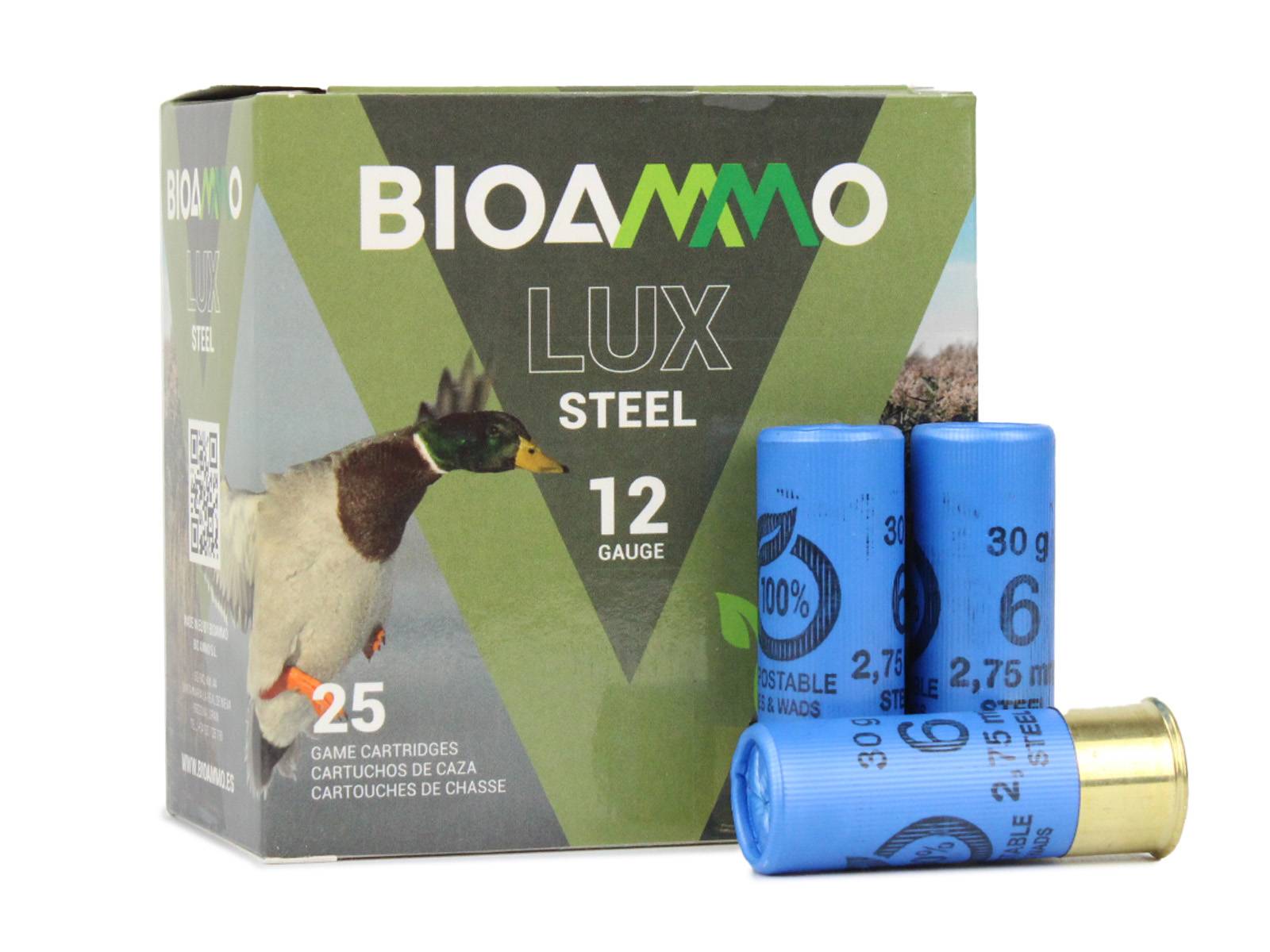 Winchester BioAmmo Lux Steel 12 Gauge 2.75 1-1/16 oz 6 Shot (Box)