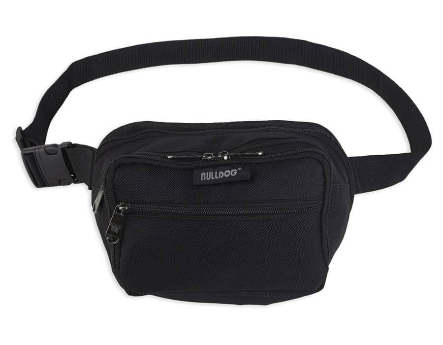 Bulldog Cases Fanny Pack Holster Ambidextrous Size Medium (Black)