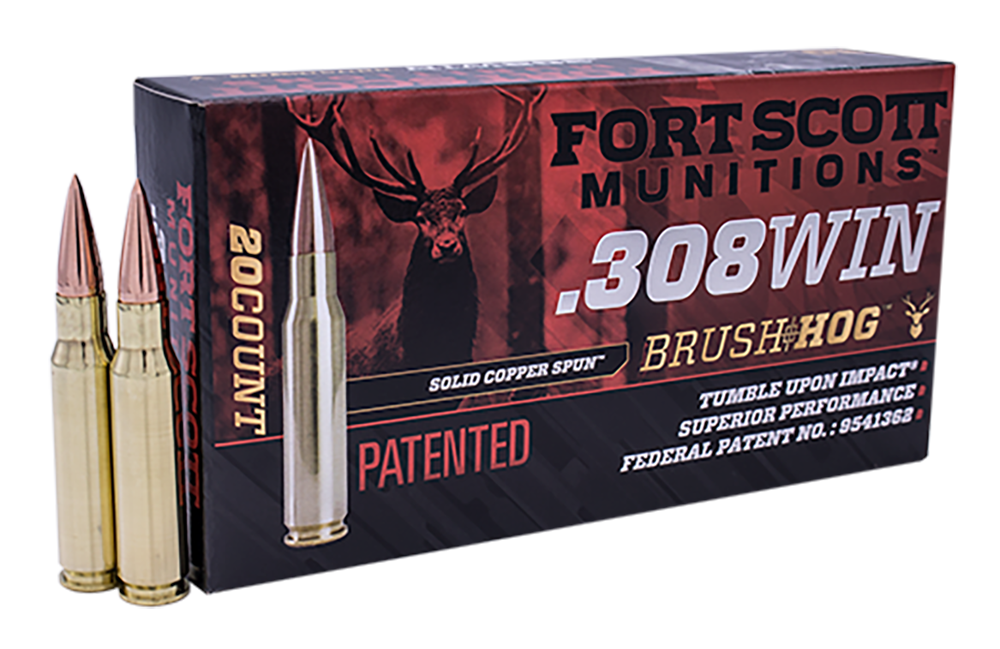 Fort Scott Munitions Tumble Upon Impact 308 Winchester 168 Grain Solid Copper Spun (Box)