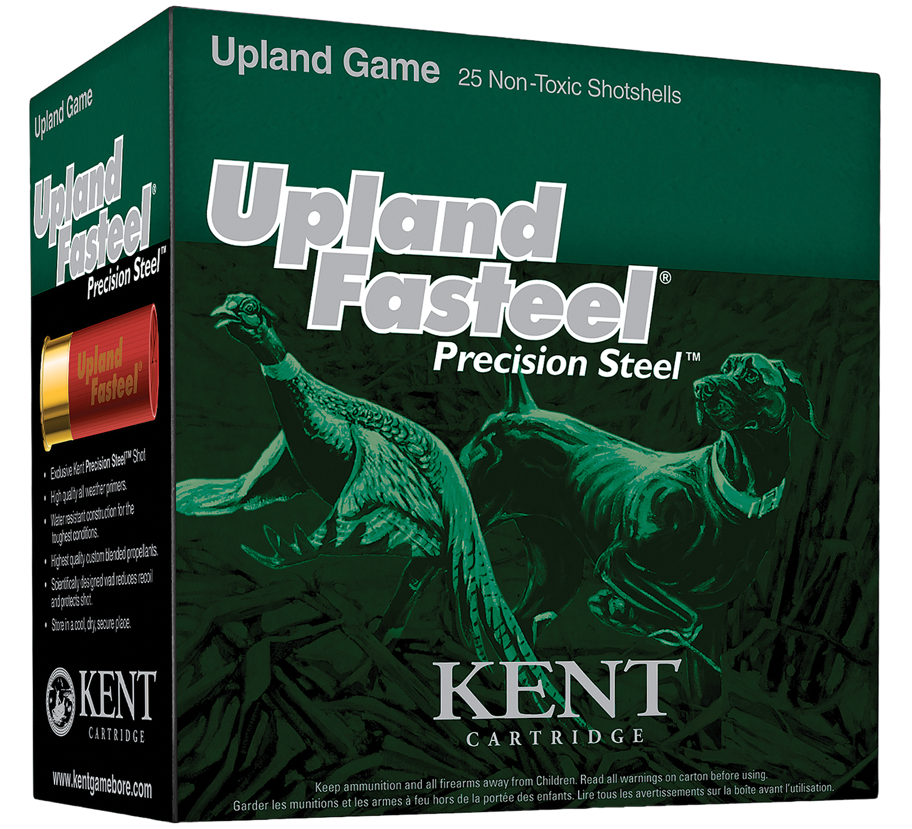 Kent Cartridge Upland Fasteel 12 Gauge 2.75 1 1/8 oz 6 Shot K122US326 (Box)