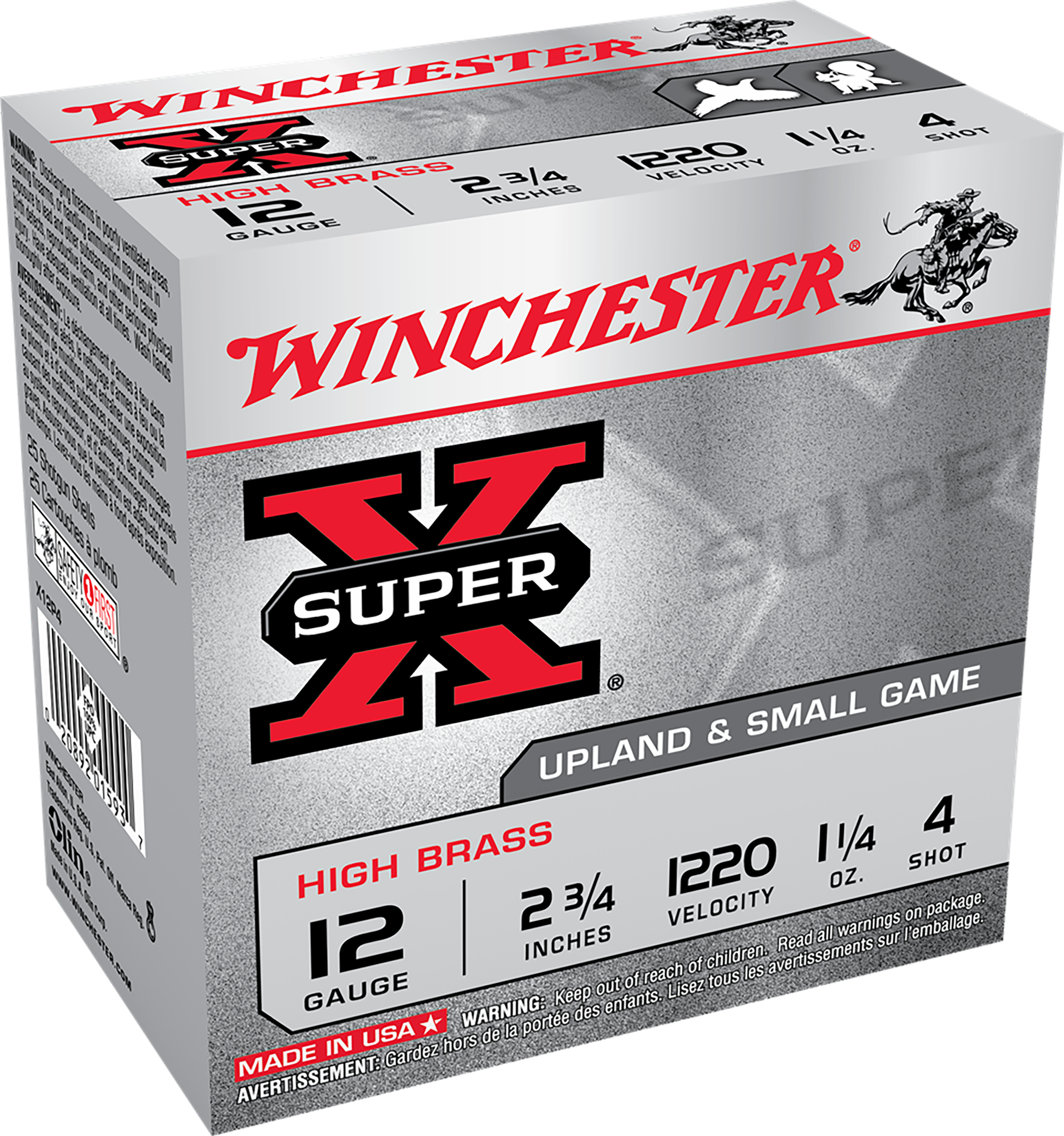 Winchester Super X 12 Gauge 2.75 1 1/4 oz 4 Shot X12P4 (Box)