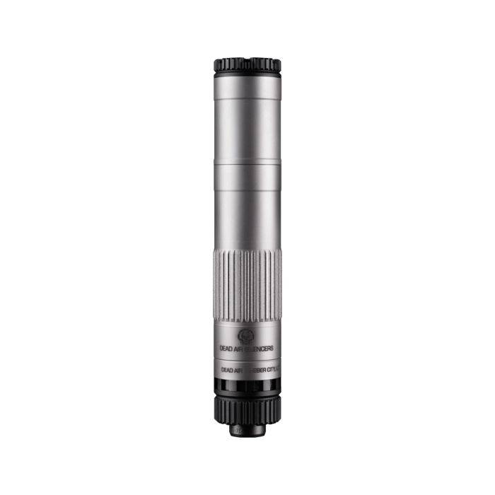Dead Air Mojave 9-Silver Suppressor | 9mm  300BLK Compatible - Silver (Personal)