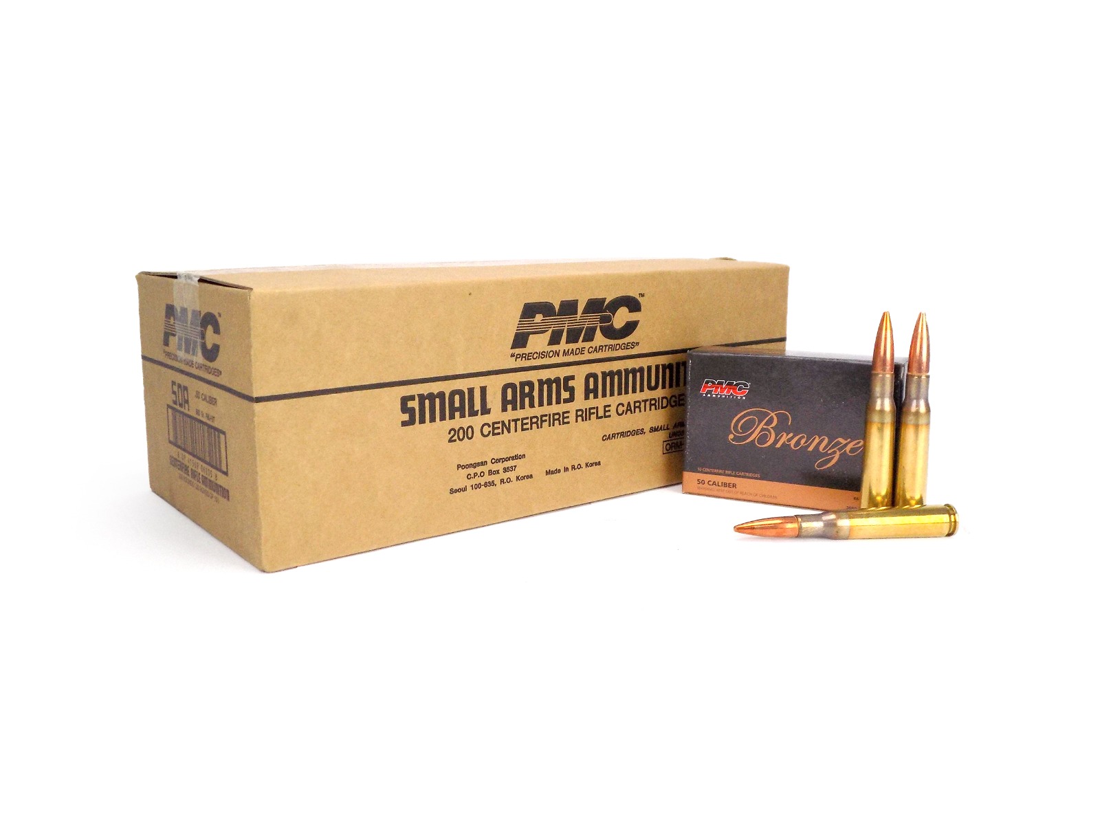 PMC Bronze 50 BMG 660 Gr FMJ-BT (Case)