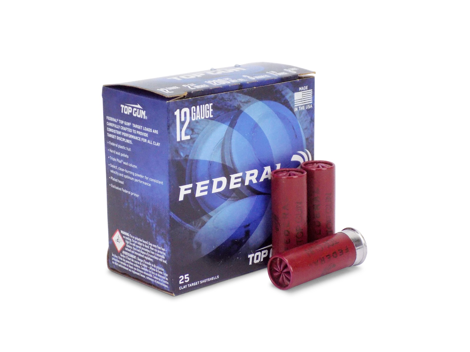 Federal Top Gun Target 12 Gauge 2.75 1-1/8 OZ NO.8 Shot (Box)