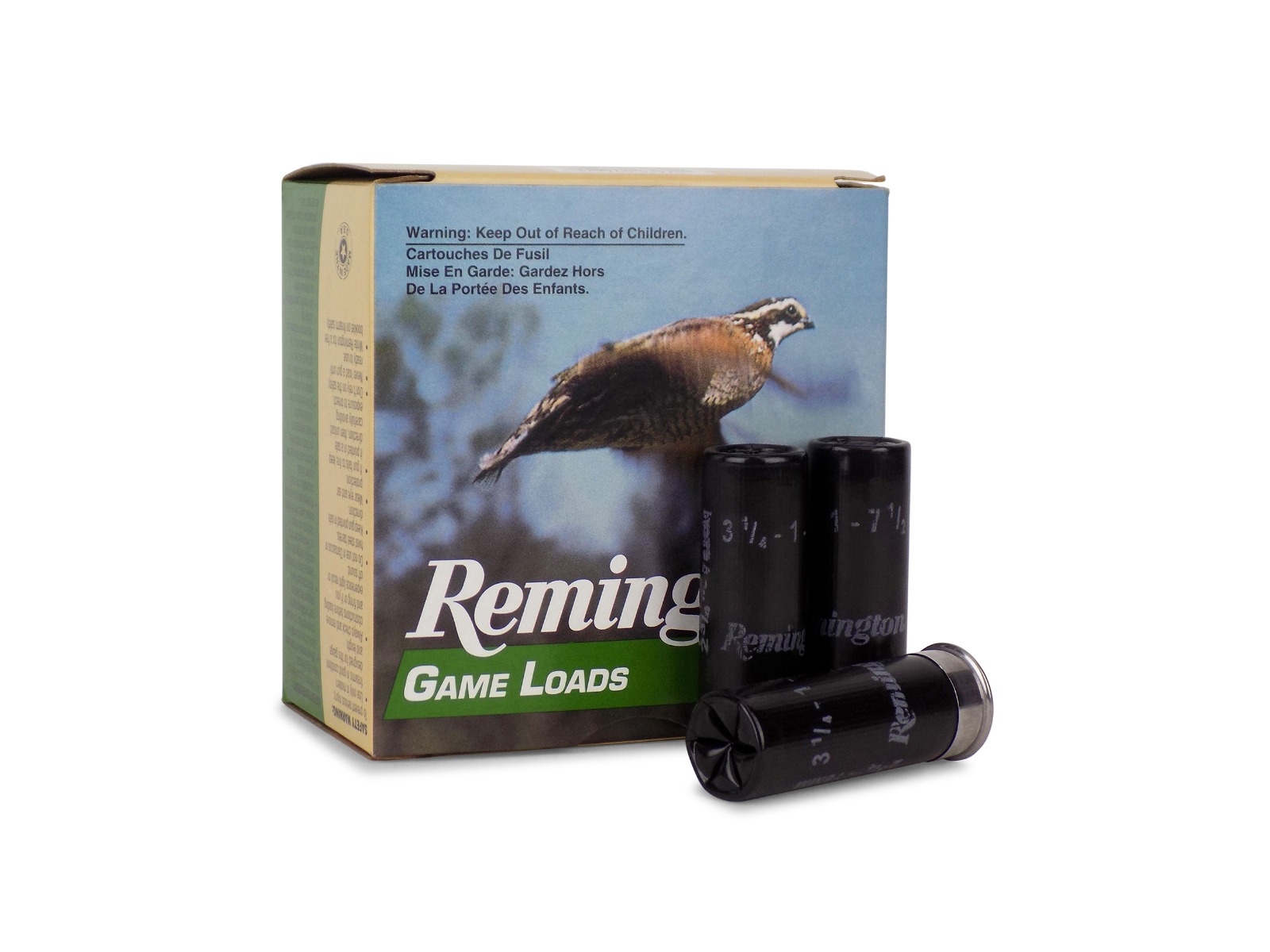 Remington Game Loads 12 Gauge 2.75 1 oz 7.5 Shot (Box)