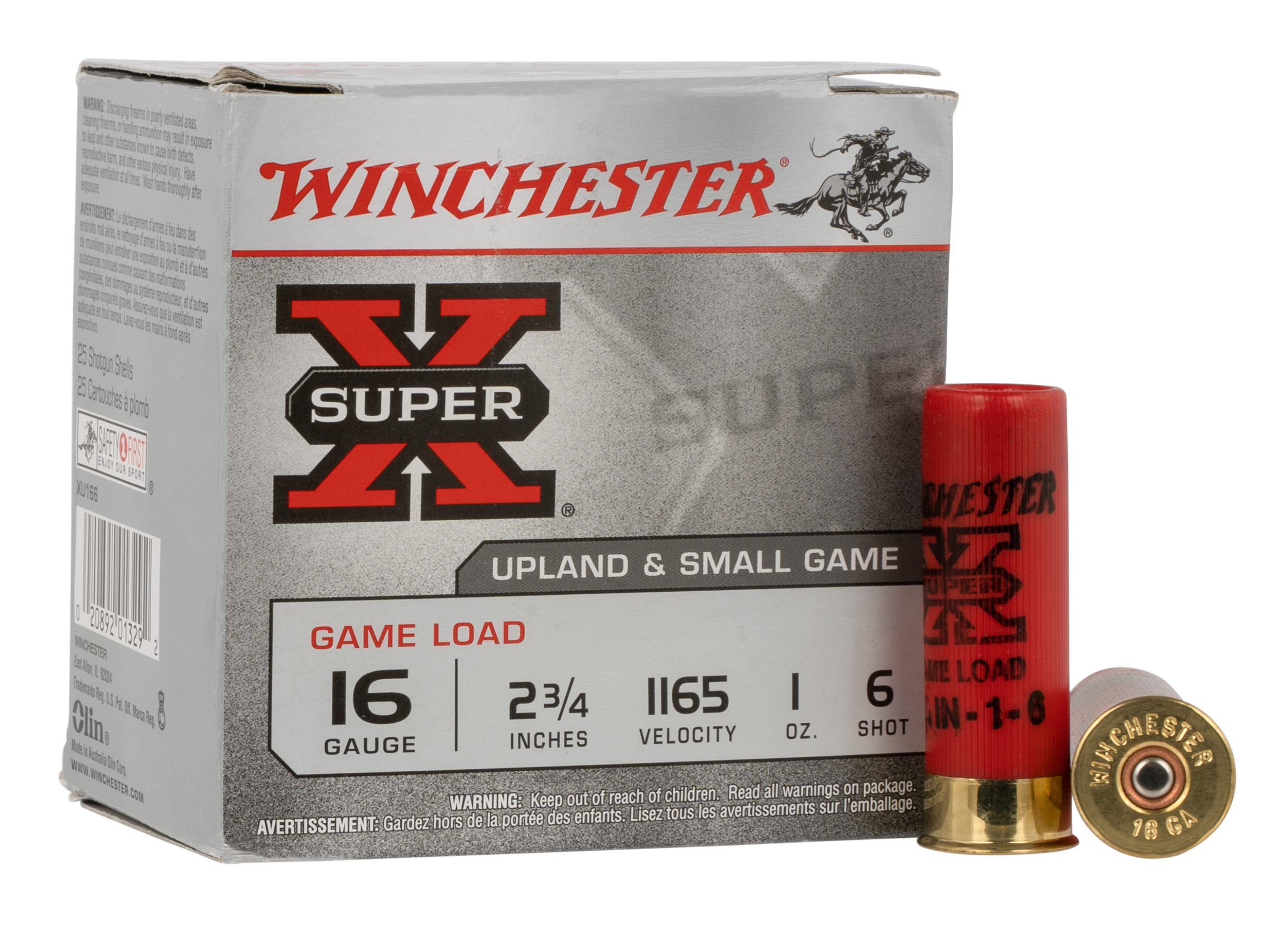 Winchester Super X 16 Gauge 2.75 1 oz 6 Shot XU166 (Box)