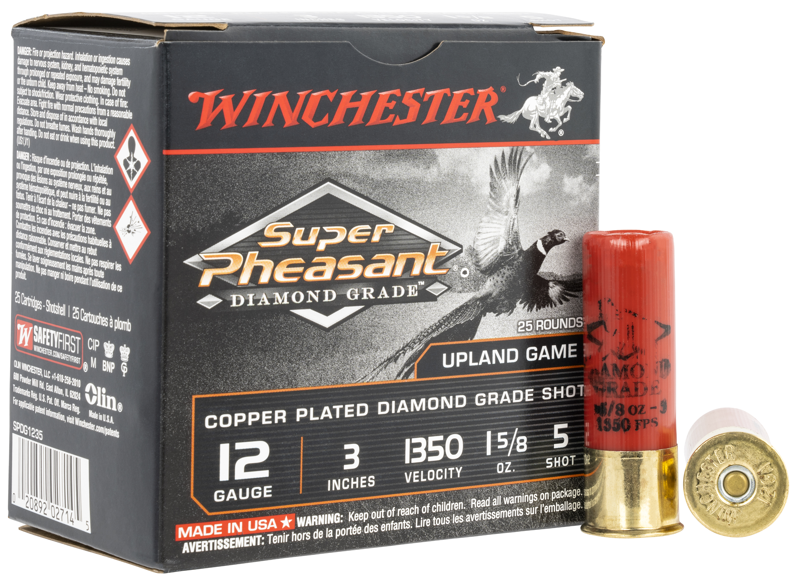 Winchester Super Pheasant 12 Gauge 3 1 5/8 oz 5 Shot SPDG1235 (Box)