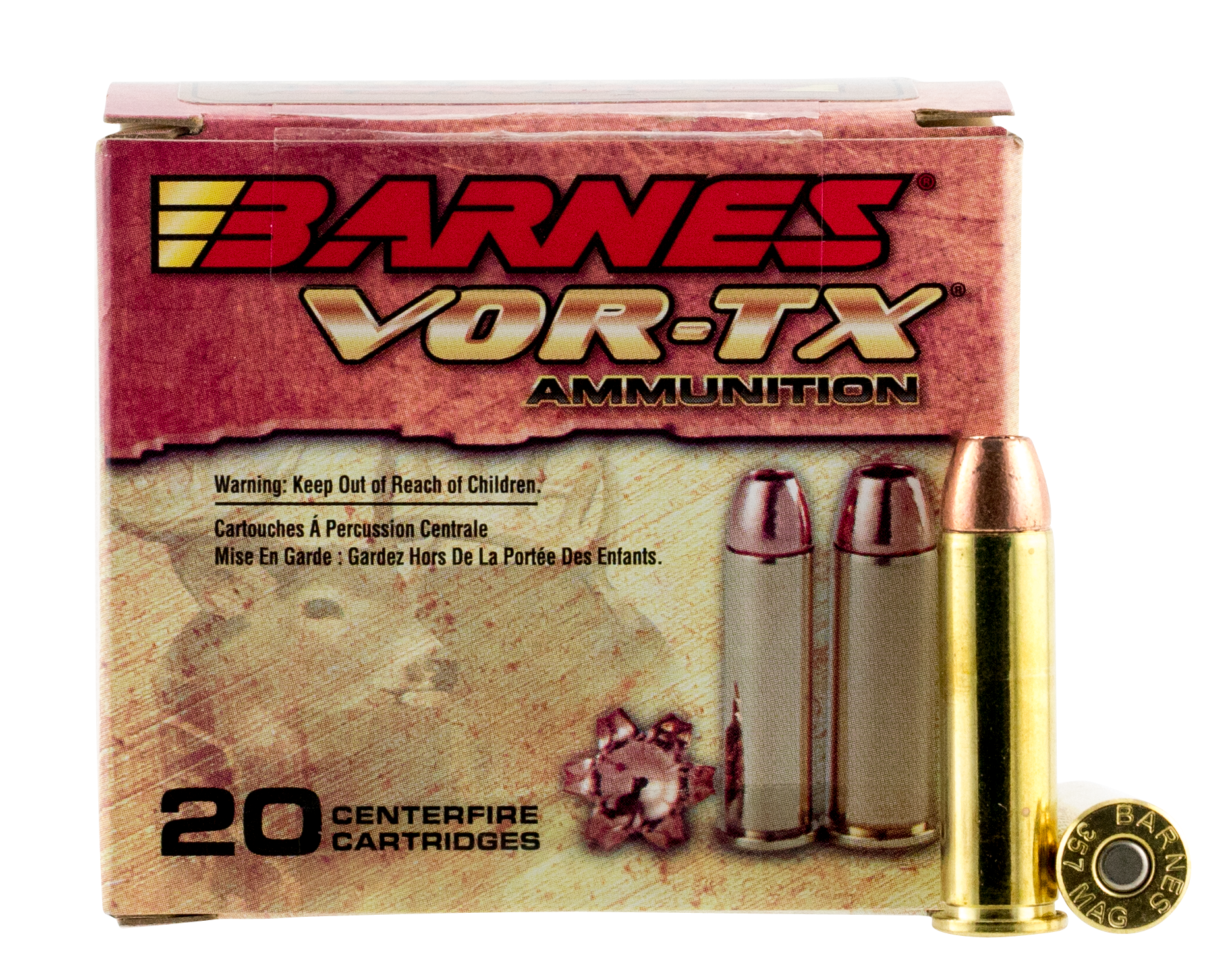 Barnes Bullets 21543 VOR-TX Handgun  357 Mag 140 gr Barnes XPB 20 Bx/ 10 Cs