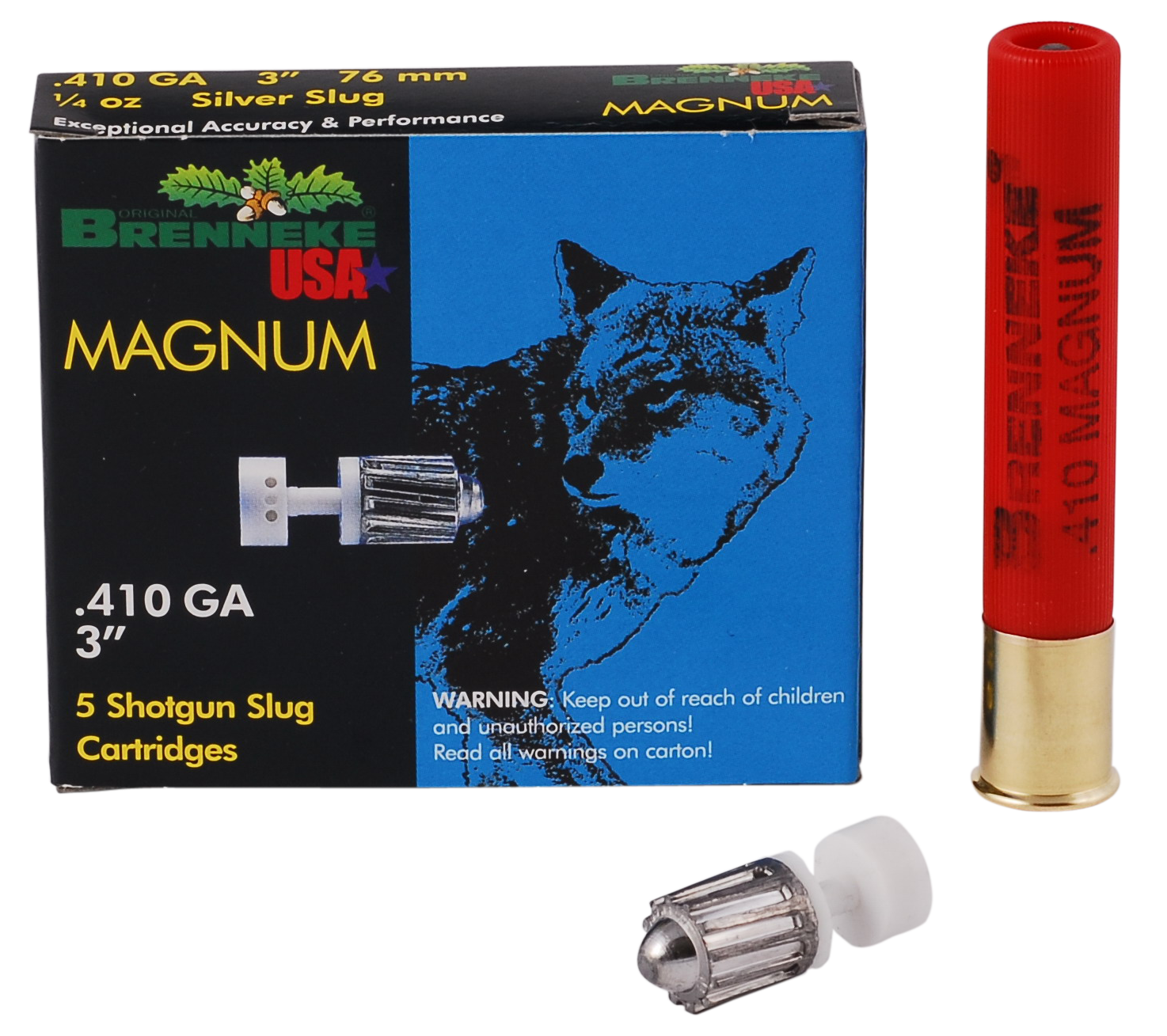 Brenneke Magnum 410 Gauge 3 1/4 oz Slug SL4103M (Box)