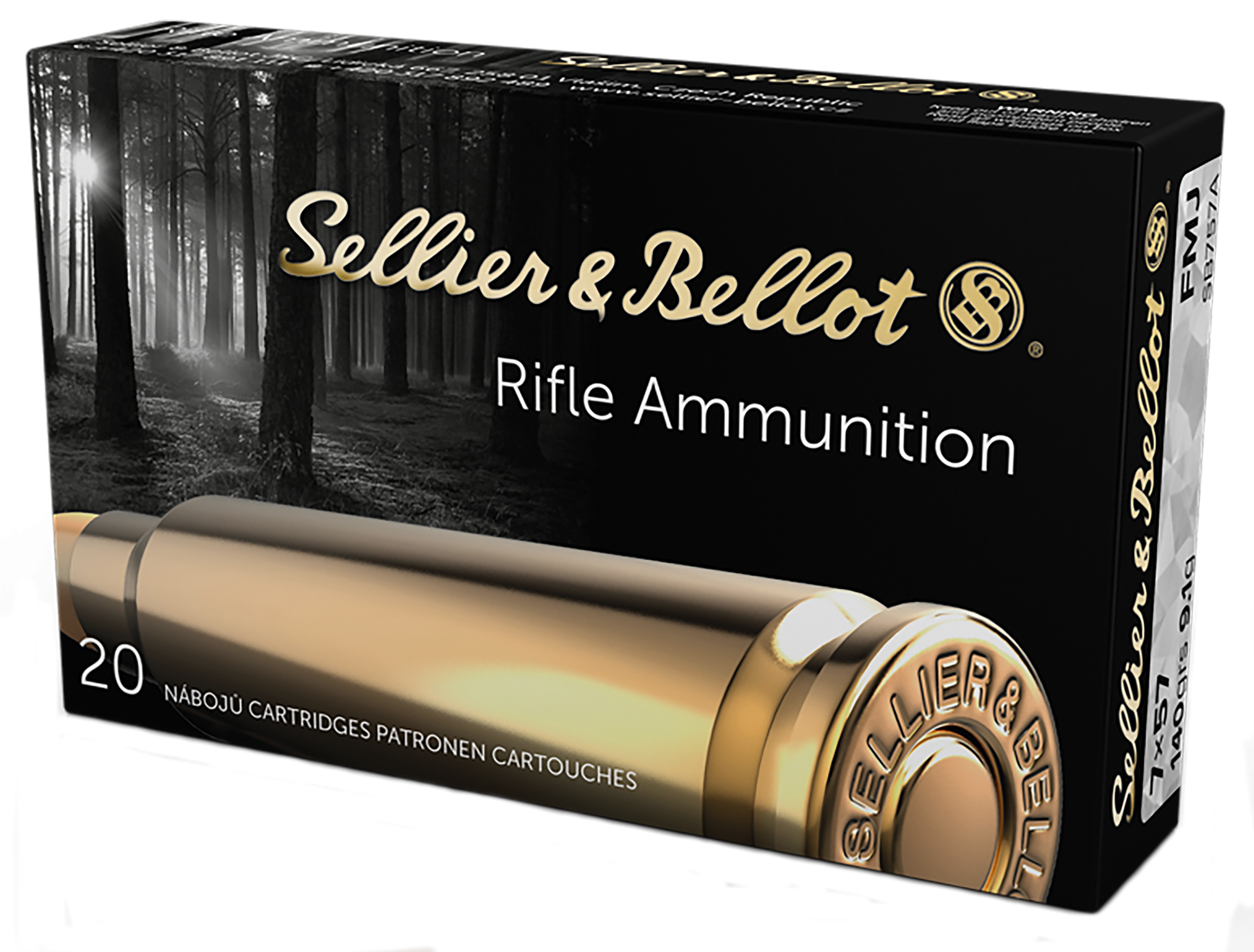 Sellier & Bellot Rifle 7x57mm Mauser 140 Grain FMJ (Box)