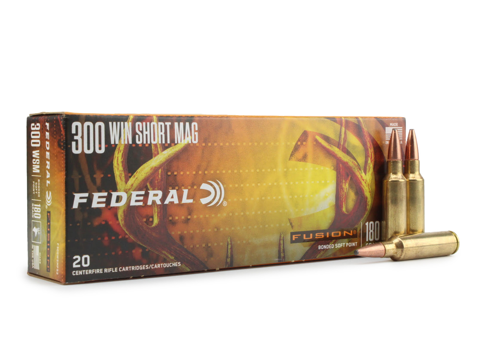 Federal Fusion 300 WSM 180 Gr Fusion Soft Point (Box)