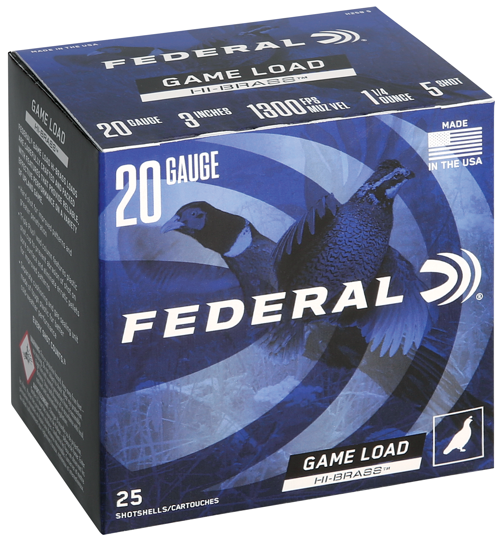 Federal Game-shok 20 Gauge 3 1 1/4 oz 5 Shot H2585 (Box)
