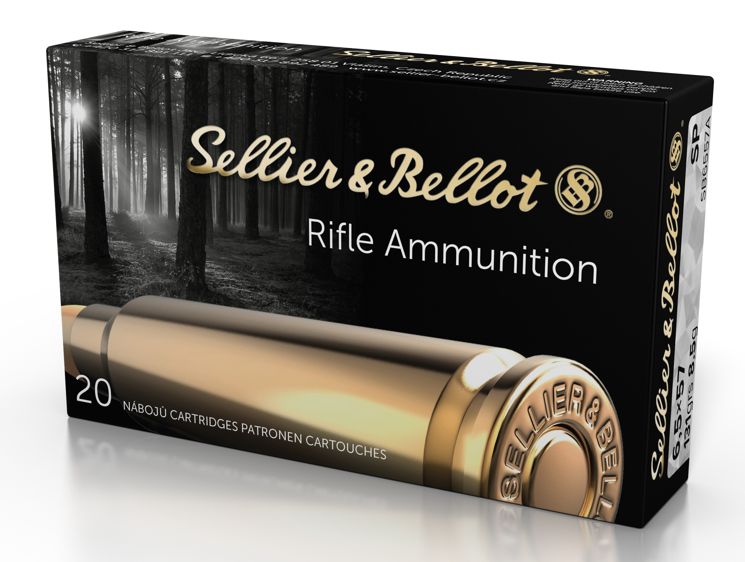 Sellier & Bellot Rifle 6.5x57mm 131 Grain Soft Point (Box)