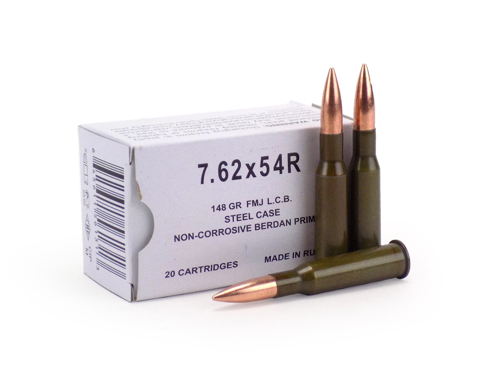 Wolf 7.62x54R 148 Gr FMJ (Box)