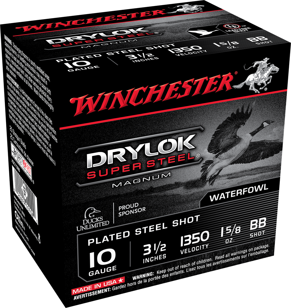 Winchester Drylok Super Steel 10 Gauge 3.50 1 5/8 oz BB Shot XSC10BB (Box)