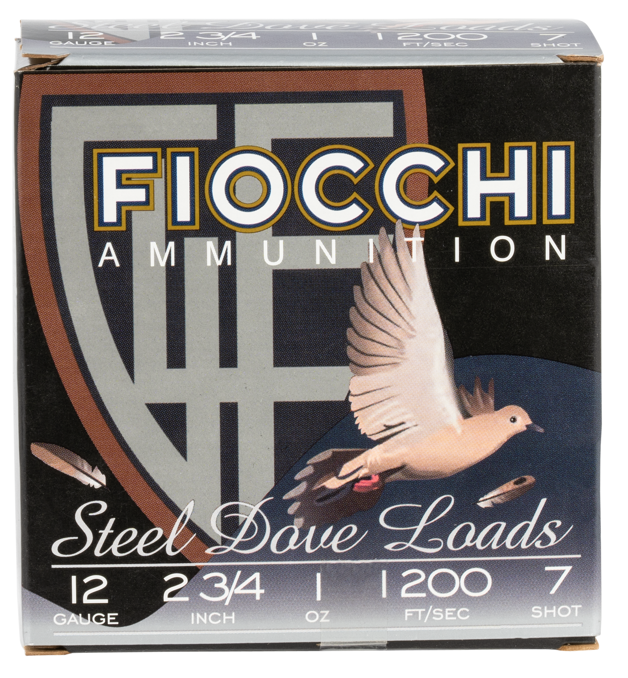 Fiocchi Dove & Quail 12 Gauge 2.75 1 oz 7 Shot 12DLS17 (Box)