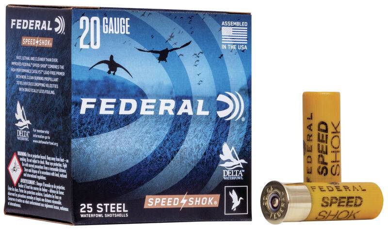 Federal Speed-Shok 20 Gauge 2.75 3/4 oz 236 Pellet Steel 6 Shot (Box)