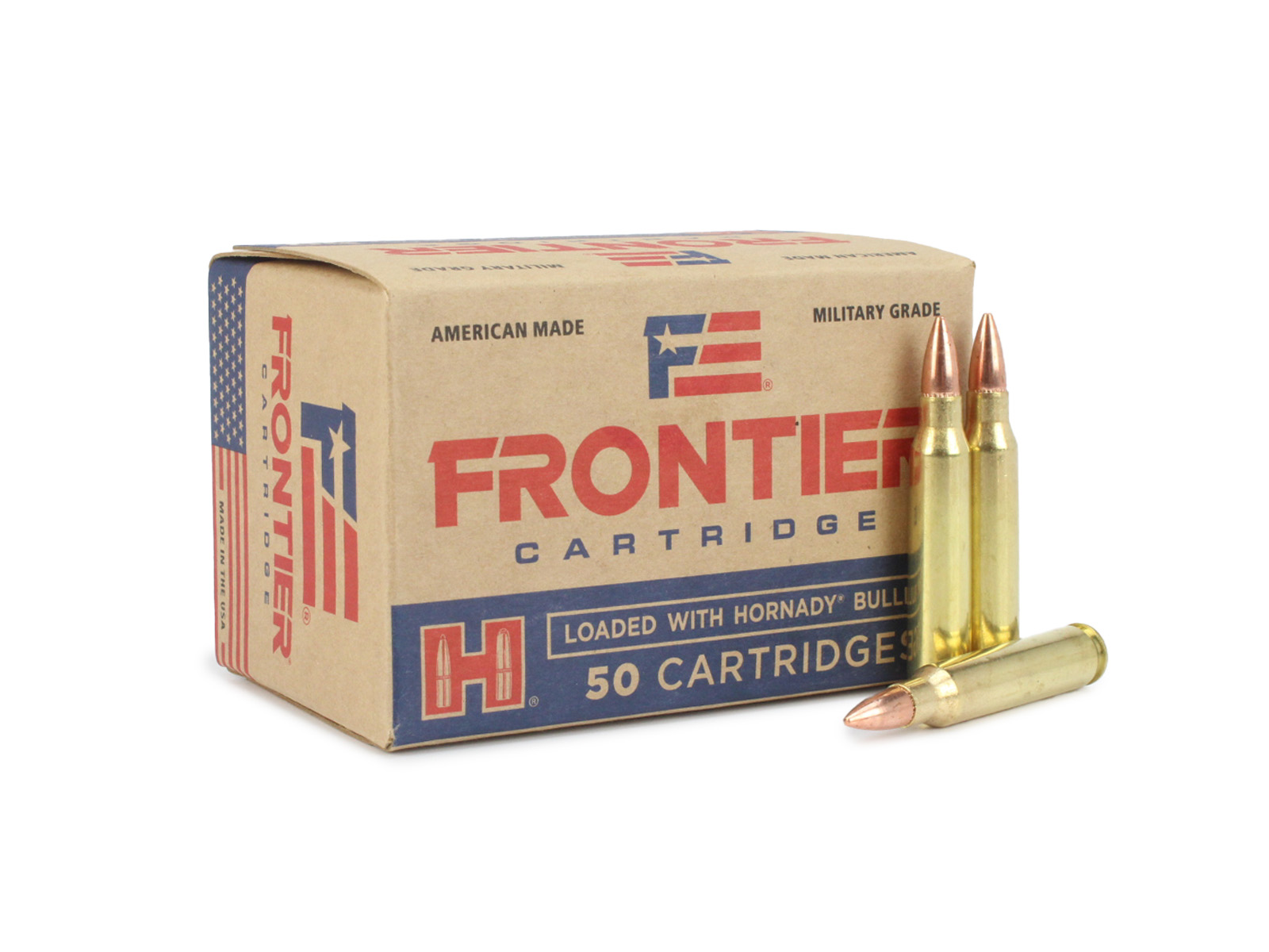Hornady Frontier Military Grade 223 Remington 55 Gr FMJ (Box)