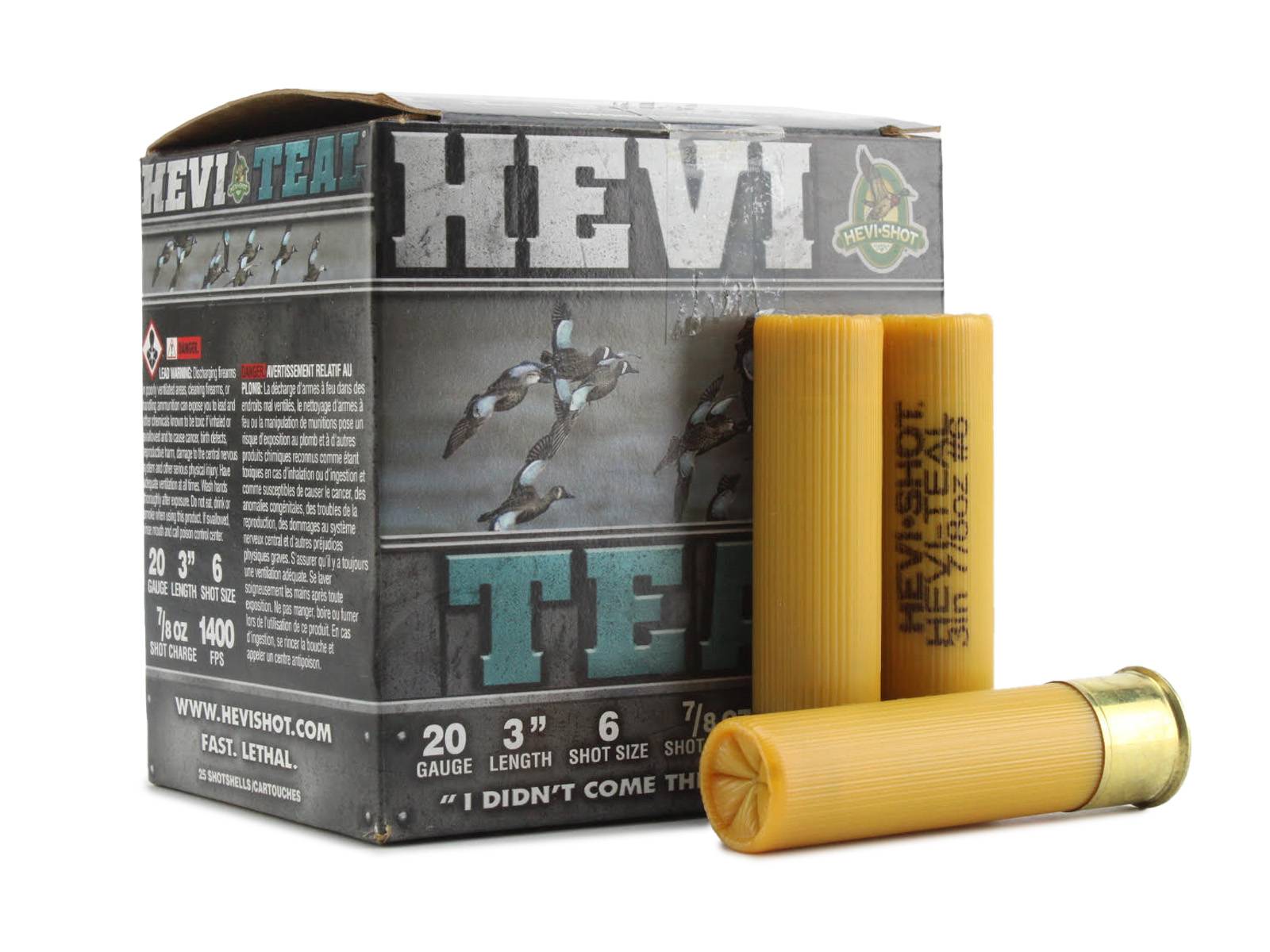 Hevishot 62006 Hevi-Teal  20 Gauge 3 7/8 oz 6 Shot Shotgun Ammunition 25rd Box