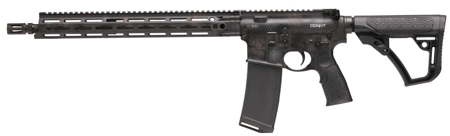 Daniel Defense DDM4 V7 Semi-Auto 223/5.56 NATO 16 30+1 Black/Rattlecan