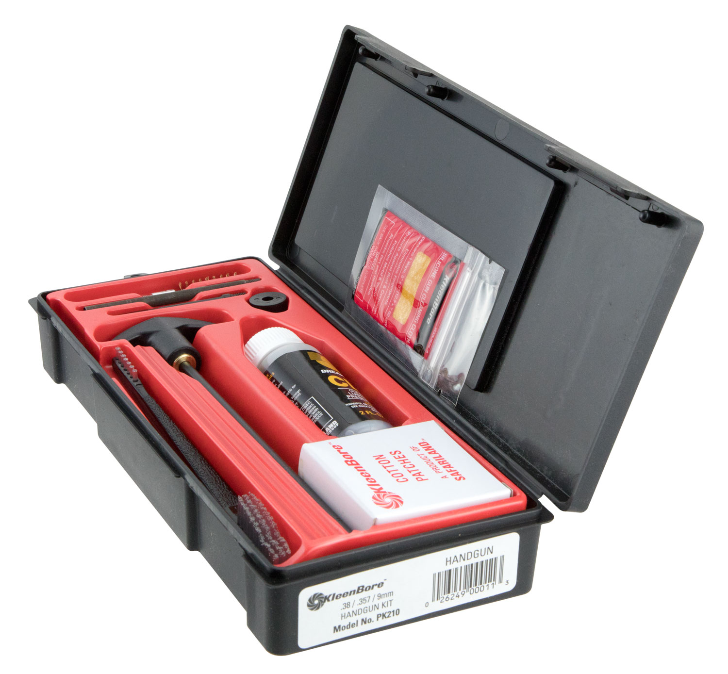 Kleen-Bore PK210 Handgun Cleaning Kits w/Steel Rods Cleaning Kit .35/9mm
