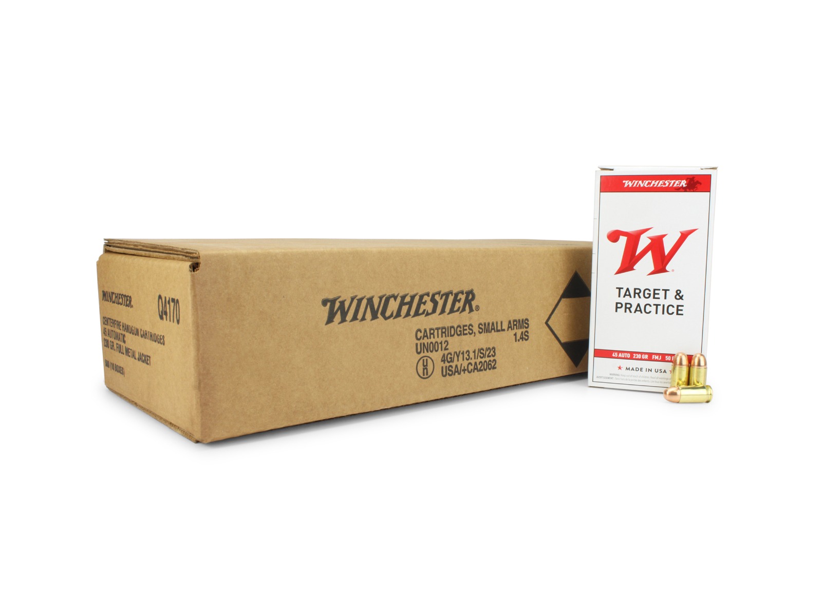 Winchester USA .45 ACP 230 Gr FMJ (Case)