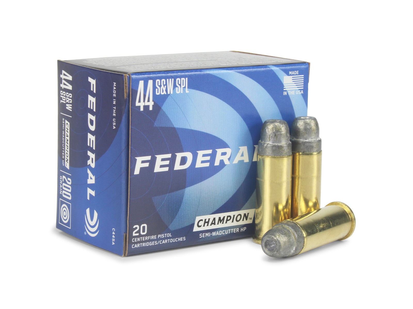 Federal Champion 44 Special 200 Grain Semi-Wadcutter HP (Box)