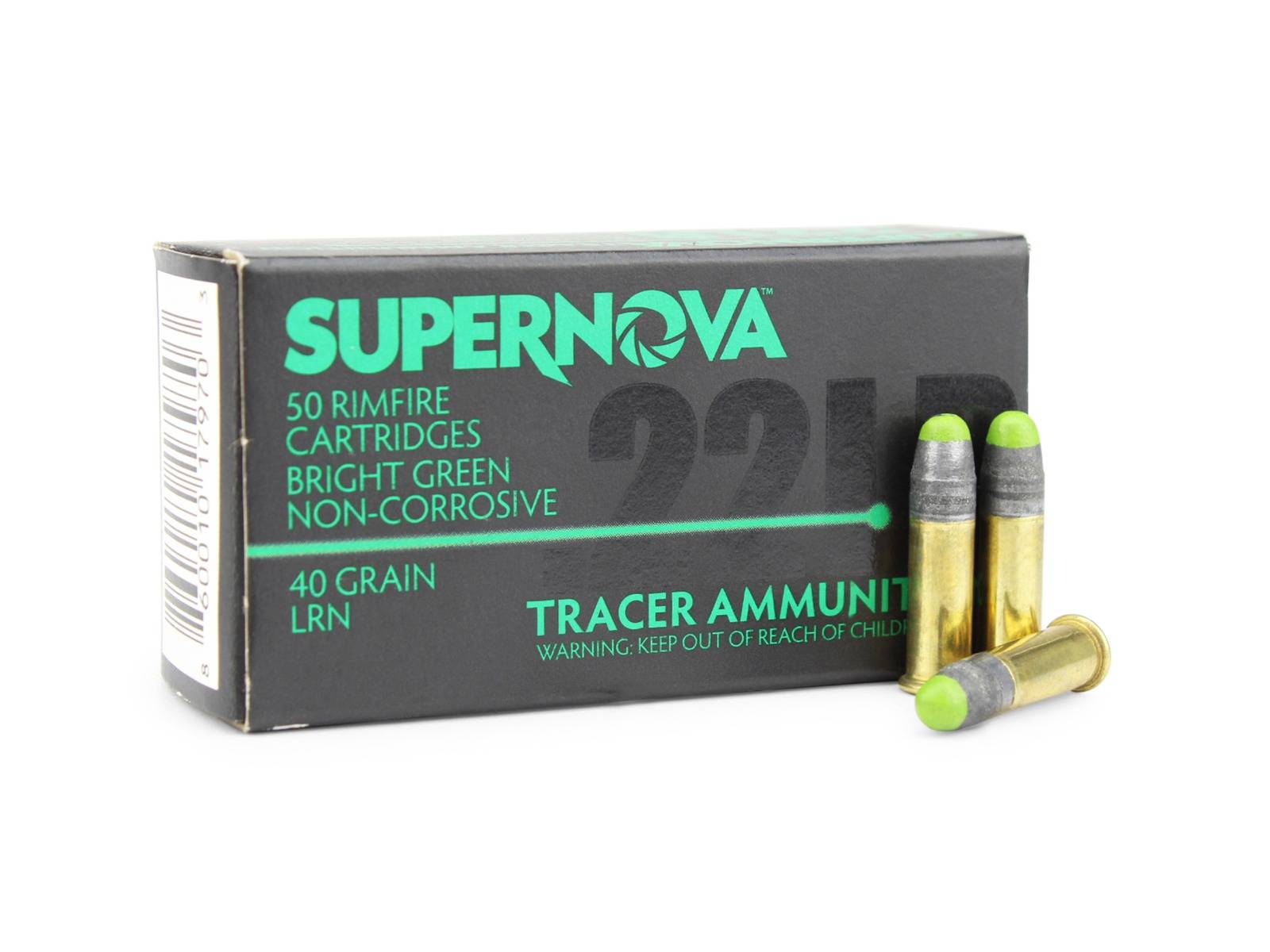 Supernova 22 LR 40 Grain Green Tracer (Box)