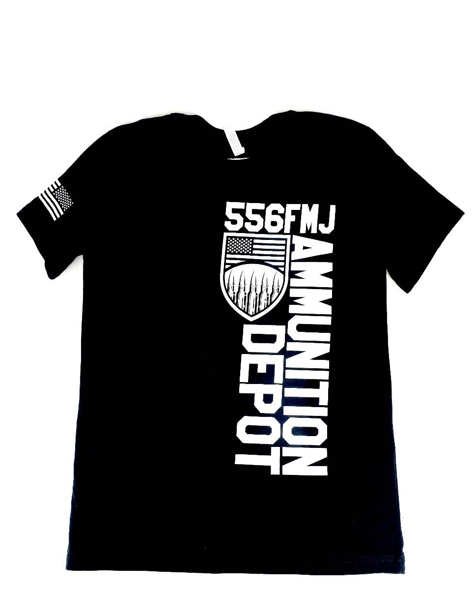 Ammunition Depot Vertical Print T-Shirt Black (XL)