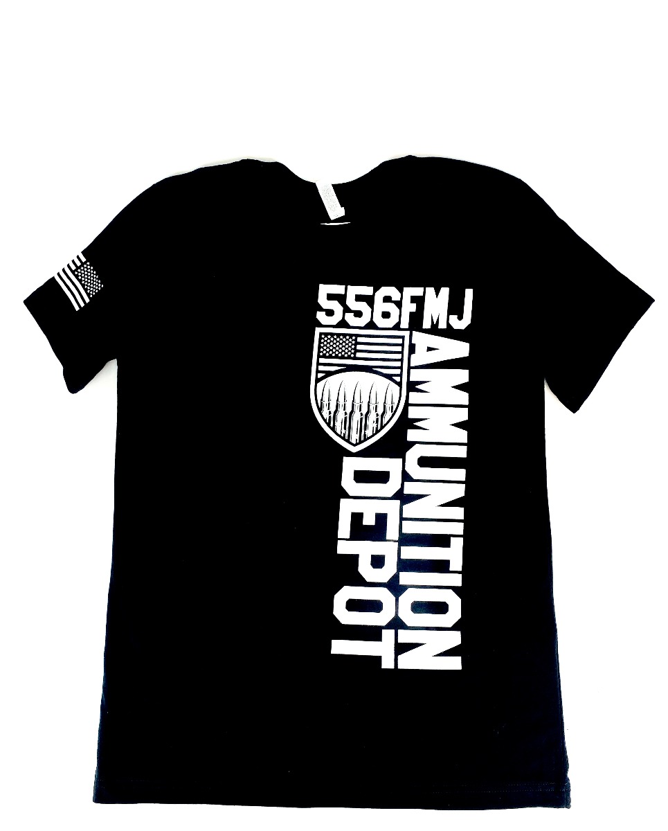 Ammunition Depot Vertical Print T-Shirt Black (L)