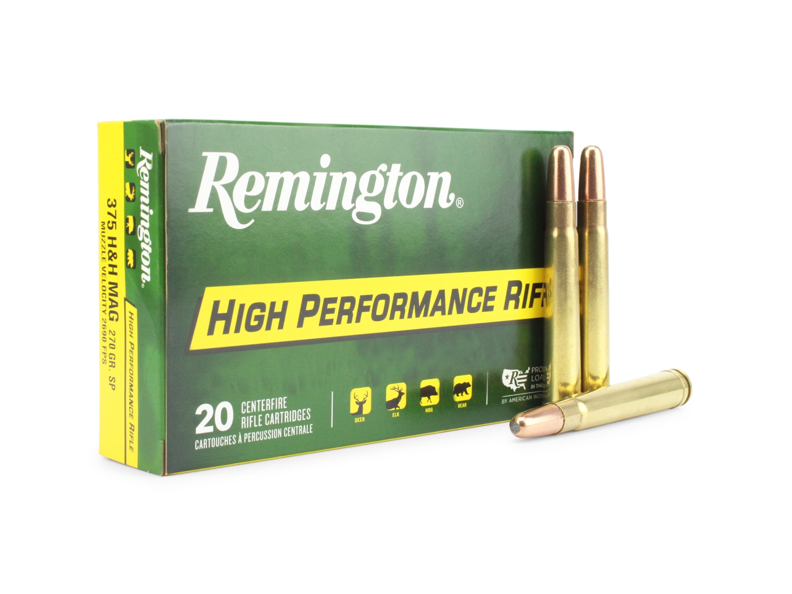 Remington R375M1 375 H&H Magnum 270 Gr Hpr SP (Box)