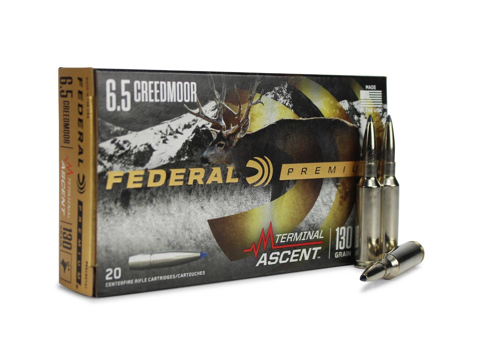 Federal Premium 6.5 Creedmoor 130 Gr Terminal Ascent (Box)