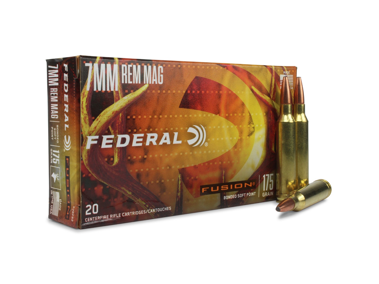 Federal 7mm Rem Mag 175 Gr Fusion (Box)