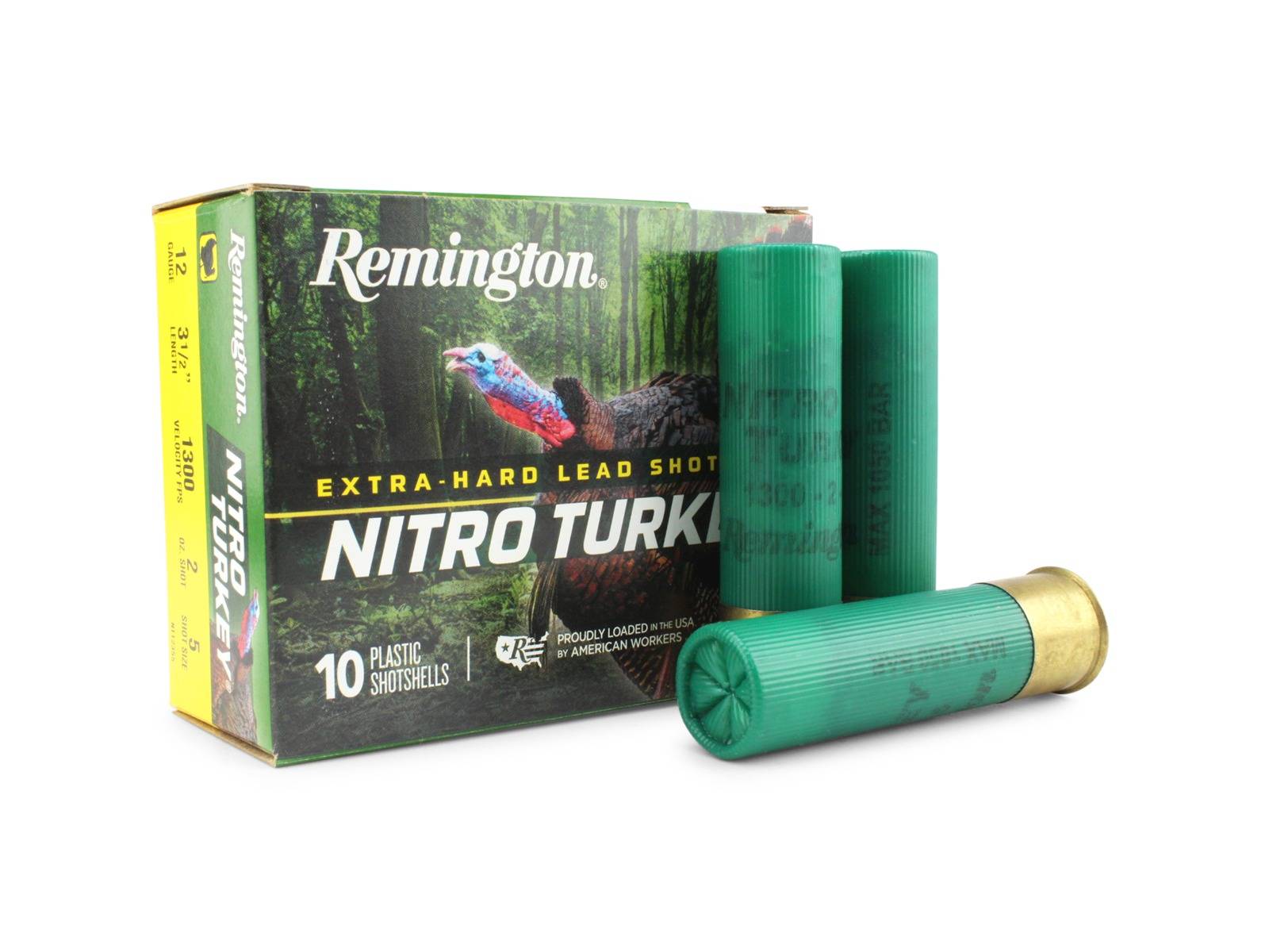 Remington Ammunition NT12355 Nitro Turkey  12 Gauge 3.5 2 oz 5 Shot 10 Bx/ 10 Cs