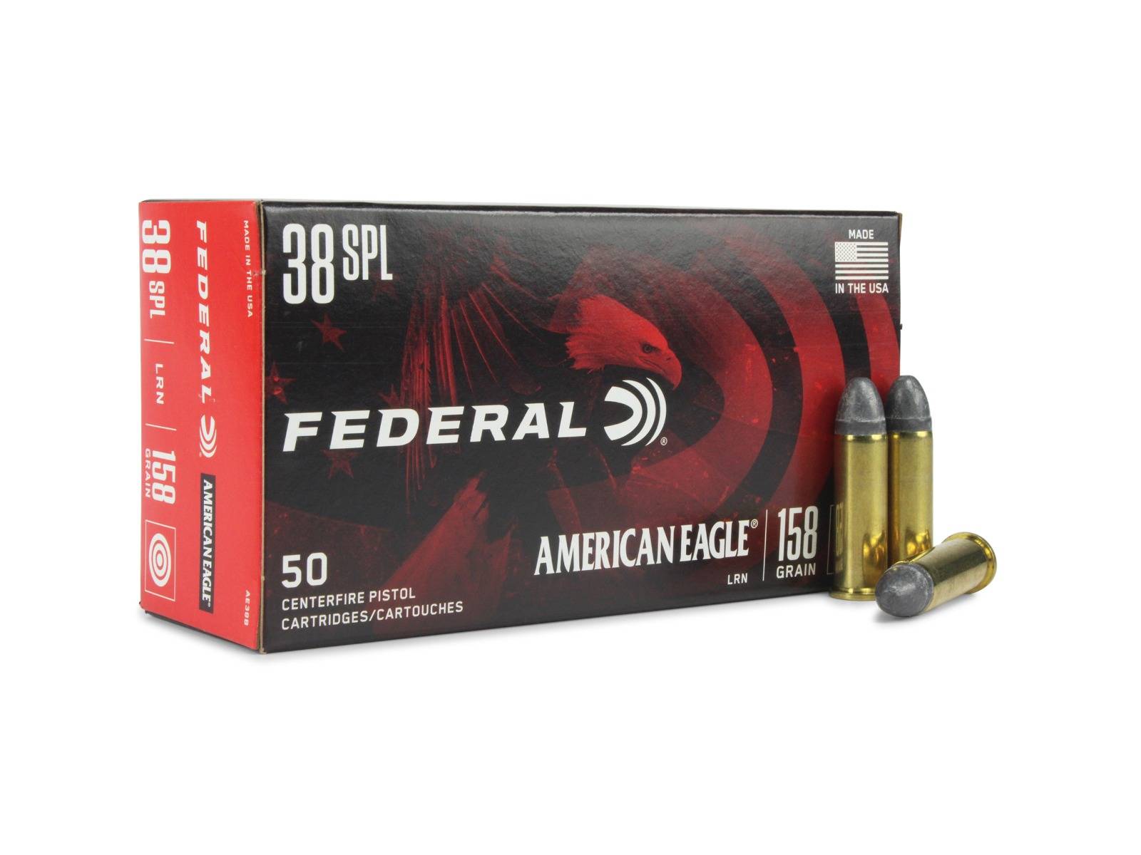 American Eagle 38 Special Ammo - American Eagle 38 Special 158gr Lead Round Nose 50/Box