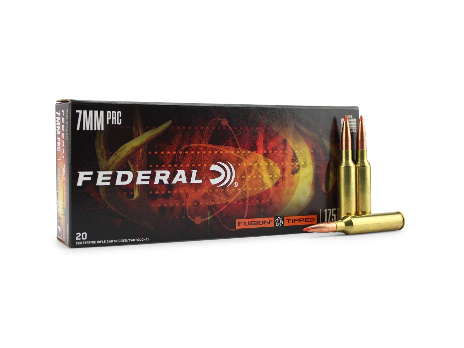 Federal Fusion Tipped Rifle 7mm PRC 175 Gr Bonded Soft Point (Box)