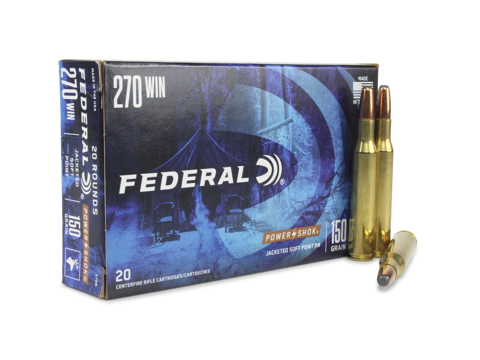 Federal 270 Win 150 Gr Power-Shok SP Rn (Box)