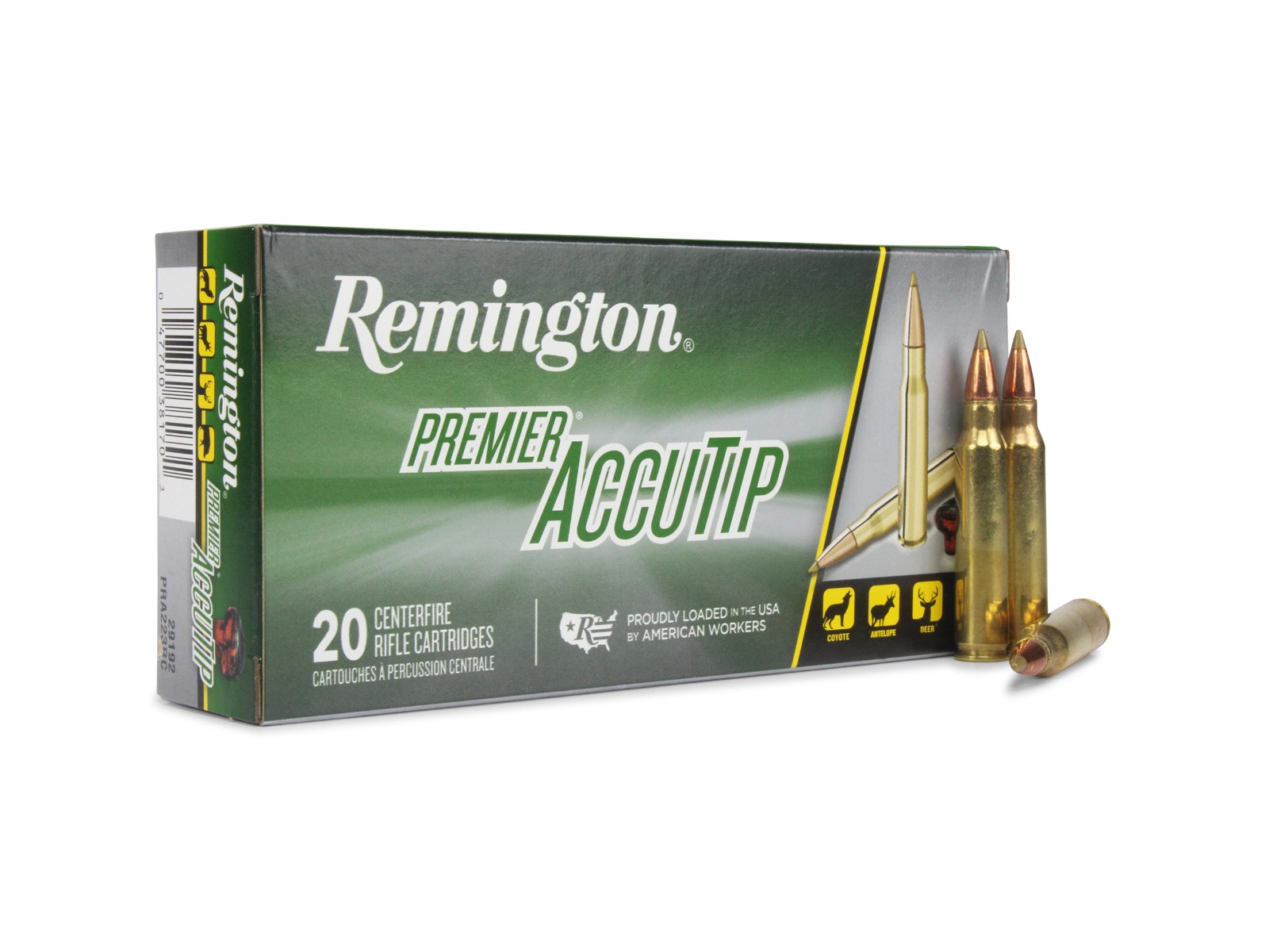 Remington Premier 223 Remington 55 Gr AccuTip-V (Box)