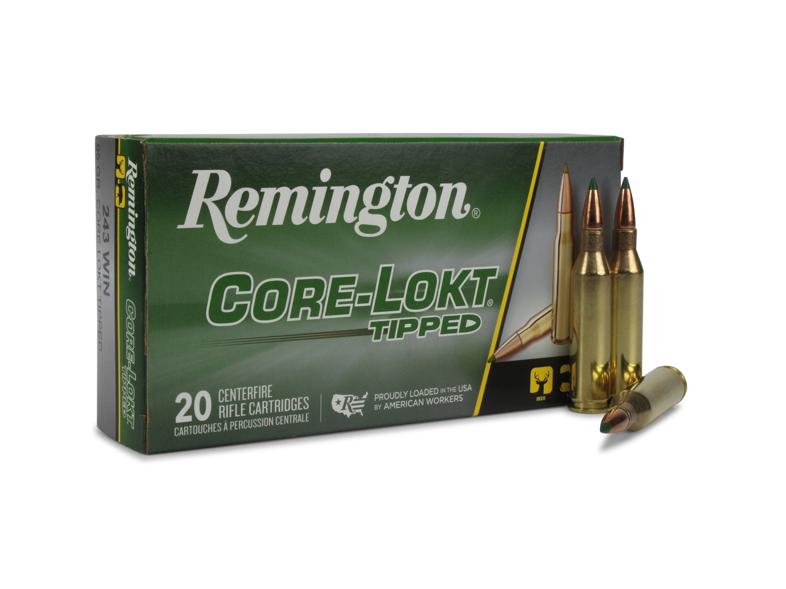 Remington RT243WA 243 Win 95 Gr Core-Lokt Tipped (Box)