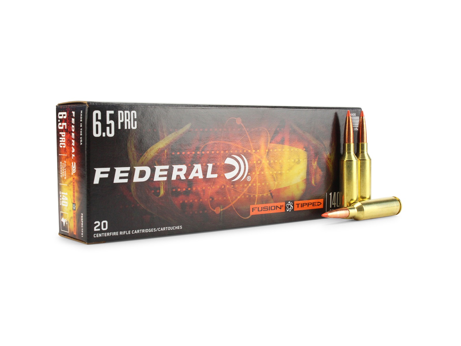 Federal Fusion Tipped 6.5 PRC 140 Gr Bonded Soft Point (Box)