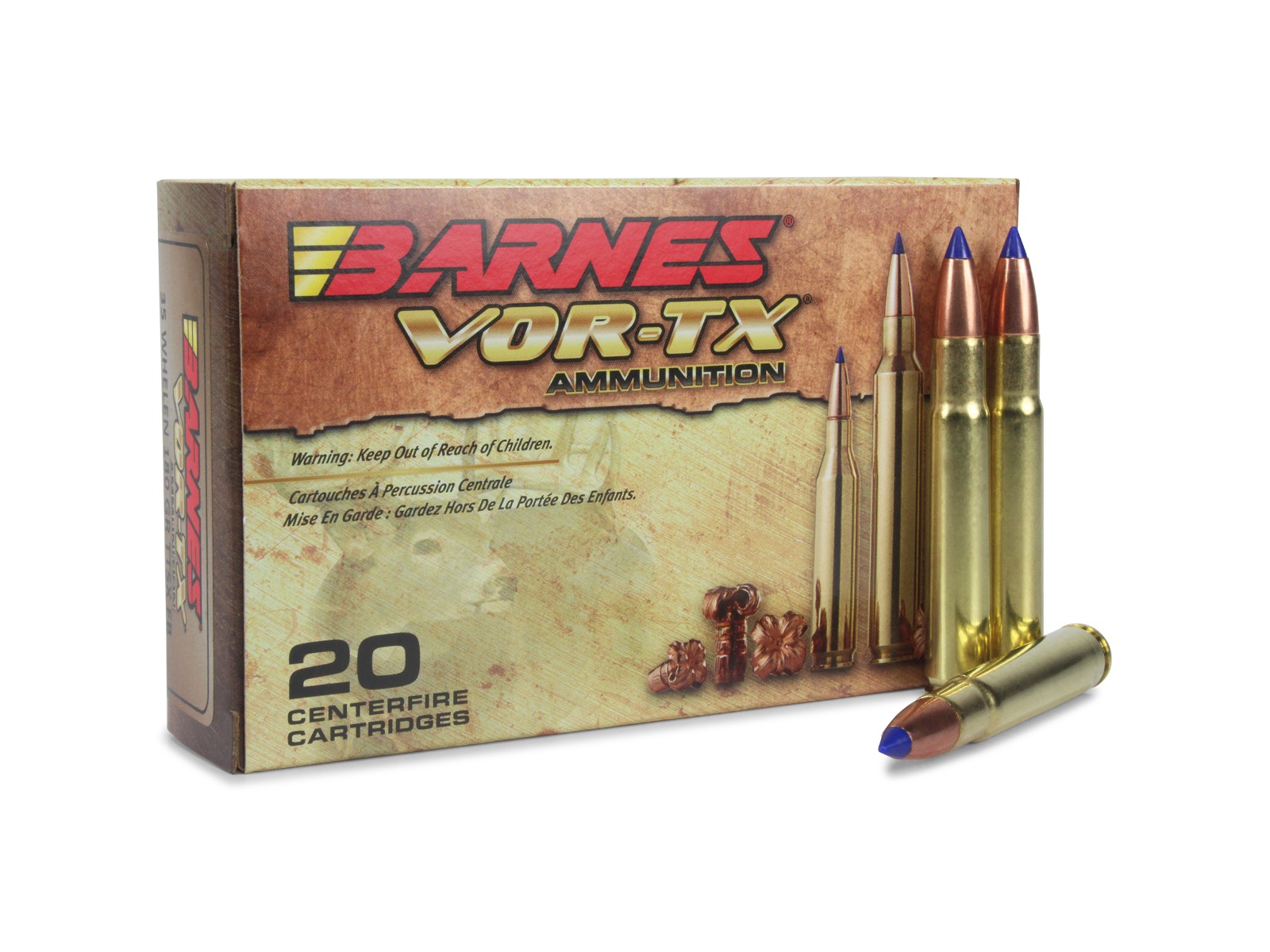 Barnes VOR-TX 35 Whelen 180 Gr Tipped TSX Flat Base (Box)