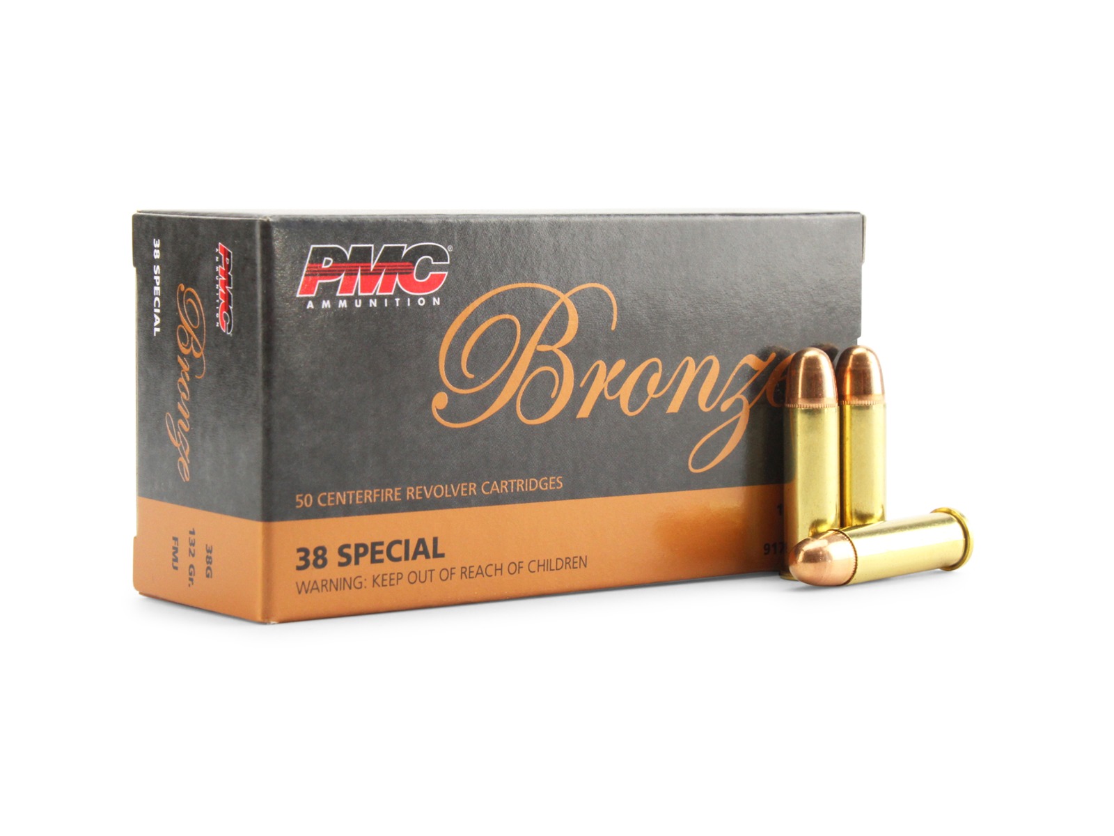 PMC Bronze 38 Special 132 Gr FMJ (Box)