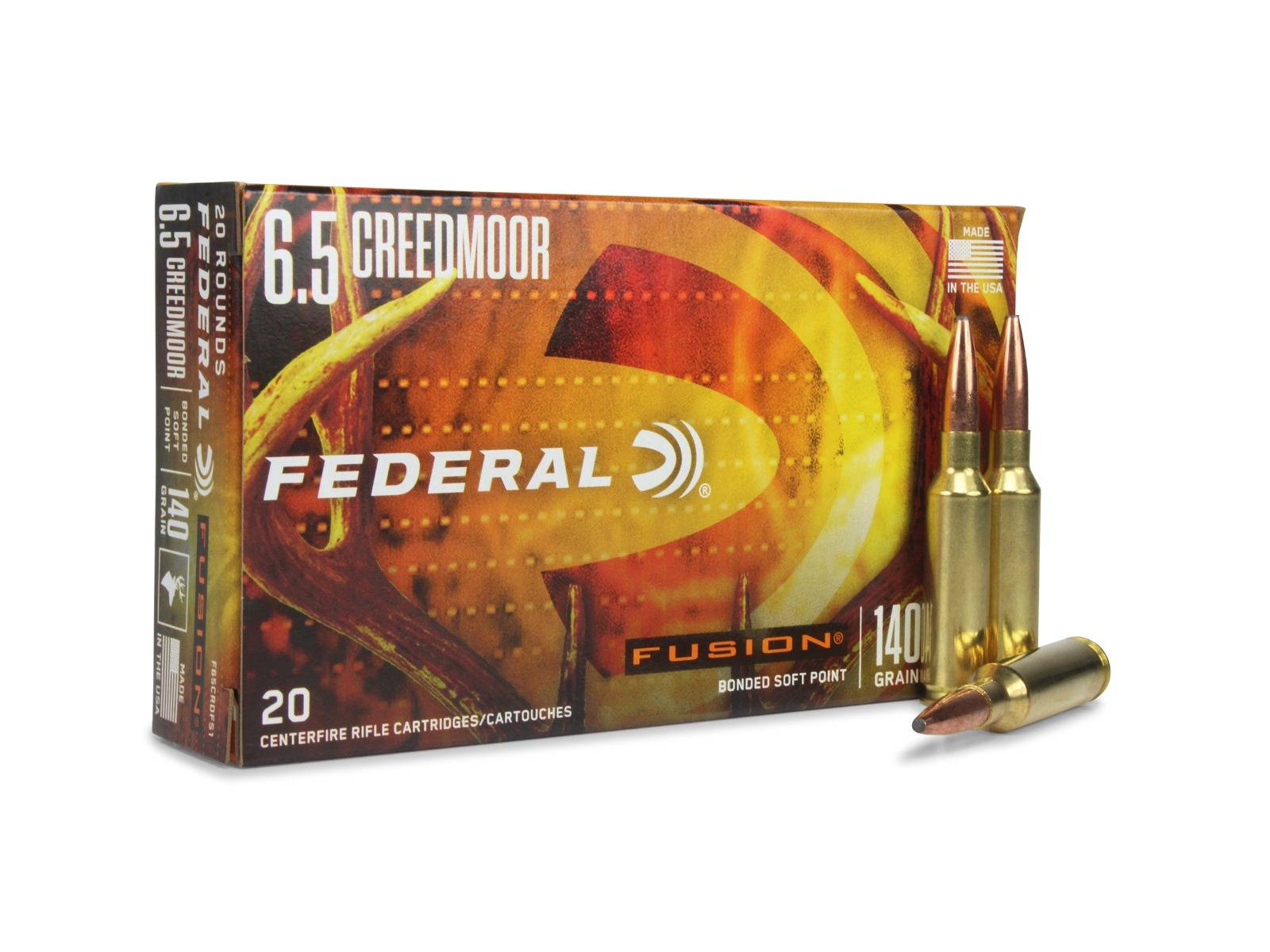 Federal 6.5 Creedmoor 140 Gr Fusion (Box)