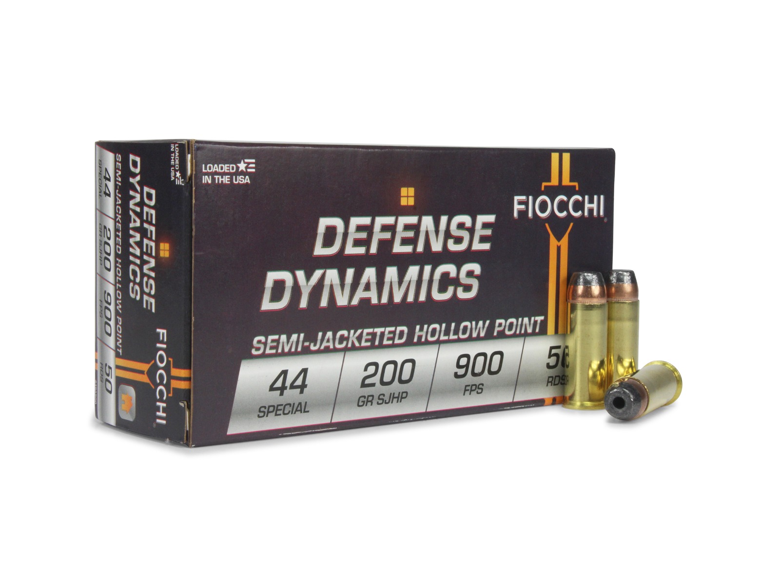 Fiocchi Defense Dynamics 44 Special 200 Grain SJHP (Box)