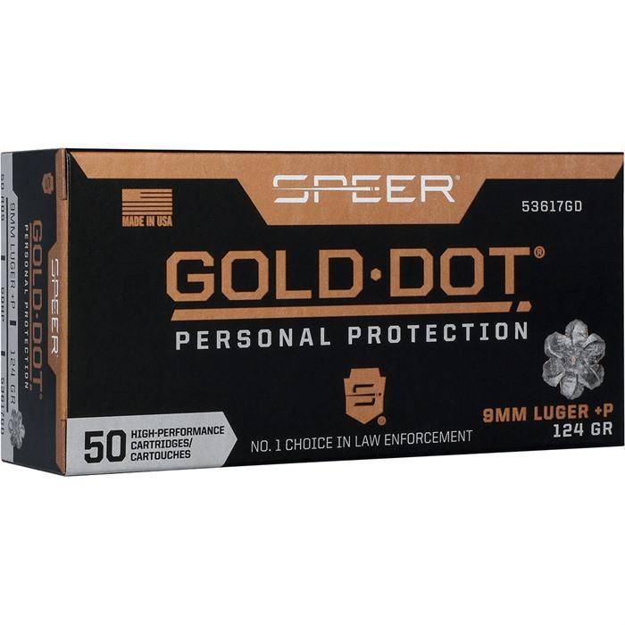 Speer Gold Dot 9mm 124 Grain Hp