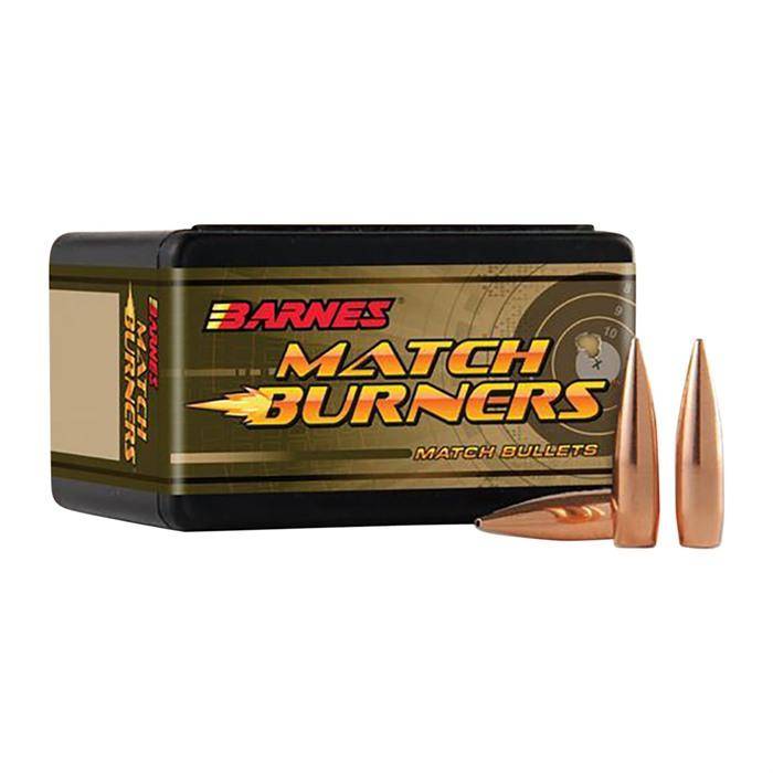 Barnes Match Burner 6mm, 243 Caliber (243 Diameter) Bullets 105 Grain Jacketed Hollow Point Box of 100