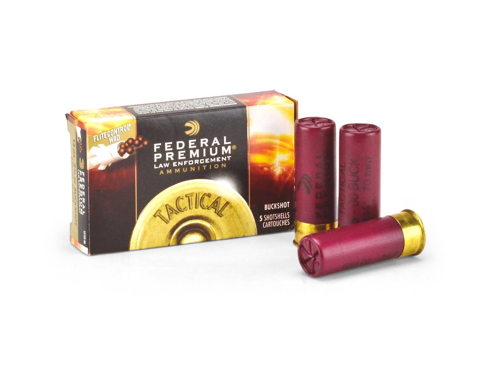 Federal Tactical 12 Gauge Reduced-Recoil 2-3/4 FLITECONTROL 00 Buckshot (Box)